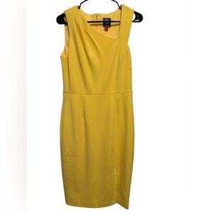 Vince Camuto Yellow Sheath Dress